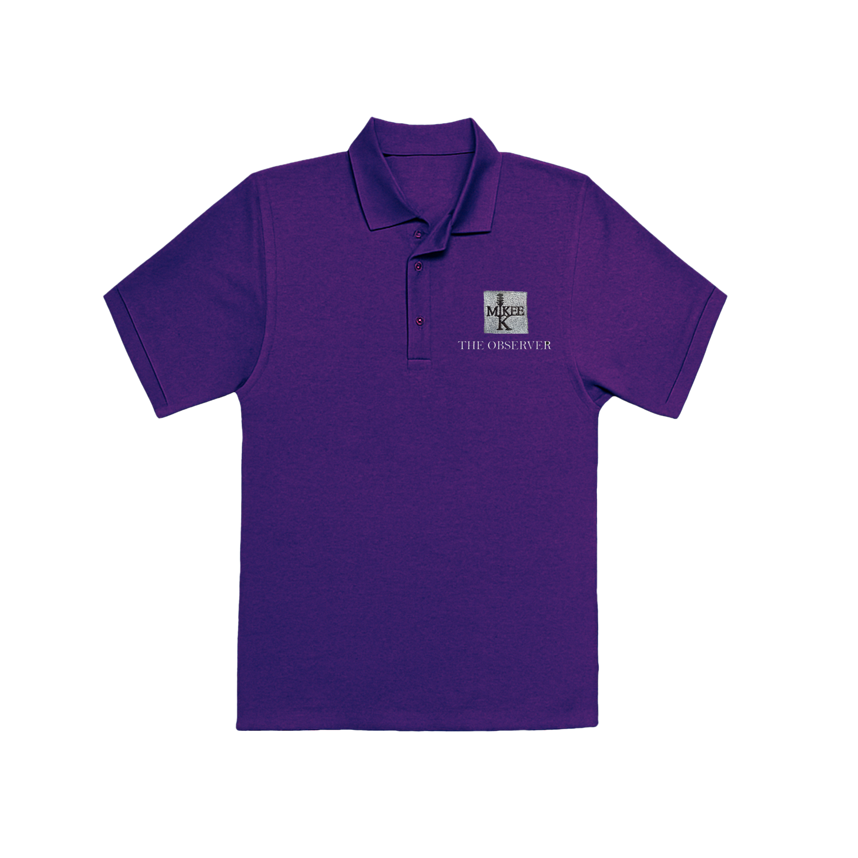 Observer Purple Polyester Polo